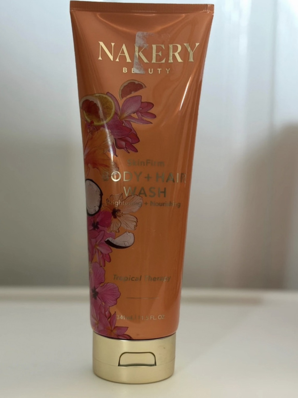 Nakery Beauty SkinFirm Body + Hair Wash Tropical Therapy 11.5 oz Pineapple Cocon